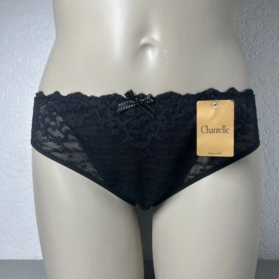 Bragas cortas de bikini Chantelle Rive Gauche para mujer XL lazo negro Foto 1 de 4