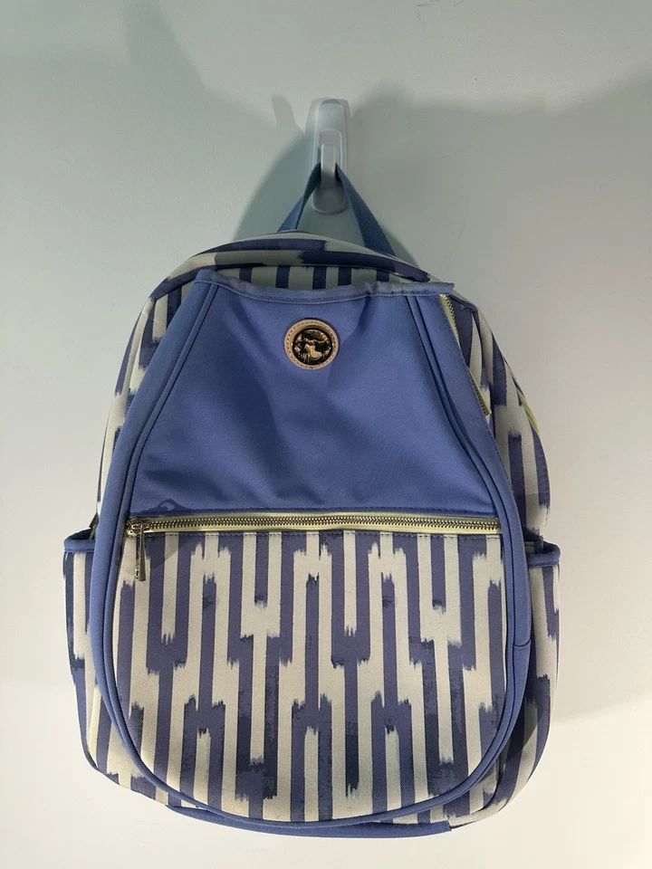 Mochila Bolso de Mano Spartina 449 Cuero Azul/Púrpura/Neón Estampado Abstracto Pañales Foto 1 de 4