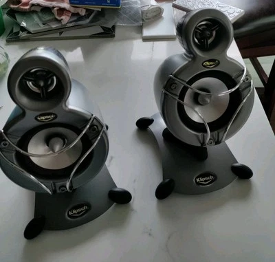 Klipsch ProMedia GMX Computer Satellite Speakers (TWO  - PAIR) Gray  Imperfect - Image 1 of 4