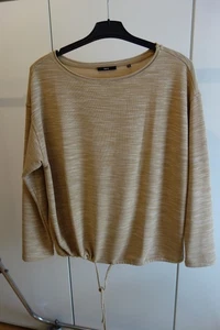 *Pulli*Feinstrick*Zero*hellbraun/beige meliert*44*Zugbändchen*3/4 Arm*neuwertig* - Bild 1 von 2