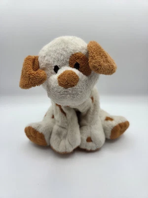 TY Pluffies Peppy The Dog 白色棕色锈斑 2007 8 — 第 1/4 张图片