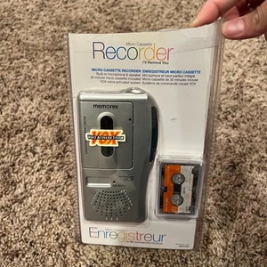 Memorex Micro Cassette Recorder VOX Voice Activated System Player MB2186A - Picture 1 of 6