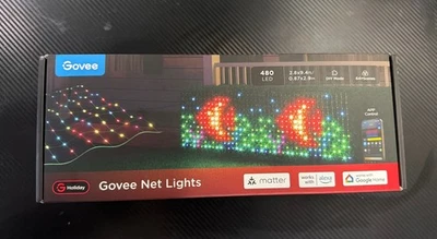Govee Outdoor Net Lights, 2.8*9.4ft with RGBIC and DIY Functions, 480 LEDs Sm... - Image 1 of 4
