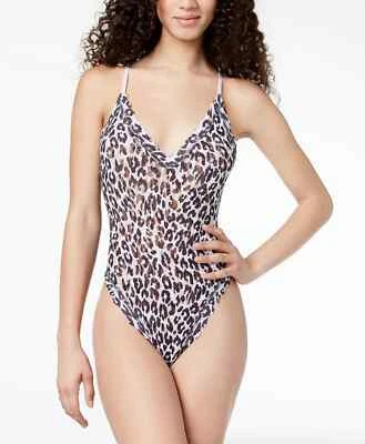 Hanky Panky L29268 Black Copycat Leopard-Print Mesh Bodysuit Women's Size S - Image 1 of 2