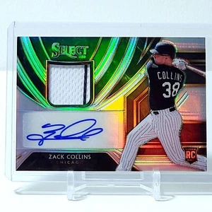Zack Collins RC 2020 Panini Select Rookie Jersey Auto Holo 21/99 White Sox - Foto 1 di 2
