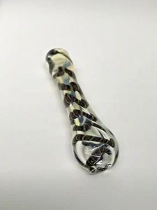 BLOWN GLASS HEAVY HAND ART PIPE BOWL SMOKING 3.5” CHILLUM USA TOBACCO ONE HITTER - Picture 1 of 12