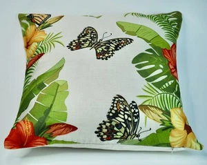 T.O.P. "Palmgarden Green" VollKissen 45x45 cm Allergiker Natur BW-Inlett - Bild 1 von 7