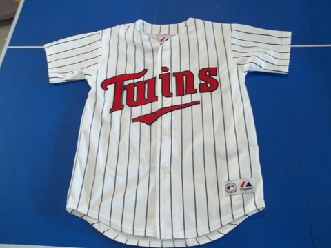 Majestic Minnesota Twins #7 JOE MAUER MLB Baseball Jersey Youth Medium M Cover