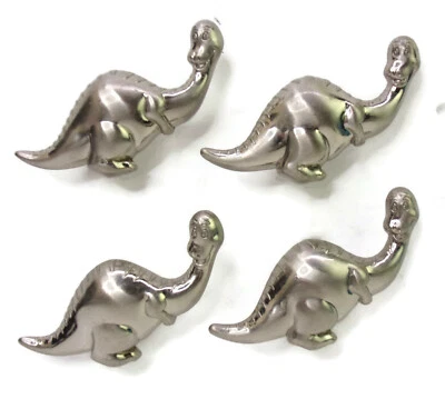 4-pc Metal Dinosaur Drawer Cabinet Knobs Pulls For Kid's Room Or Nursery - Image 1 of 4