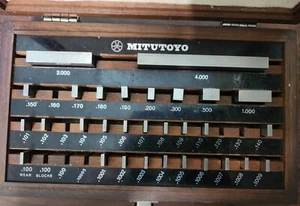 MITUTOYO 516-914- BE1 35A+01 GAUGE BLOCK SET - Picture 1 of 3