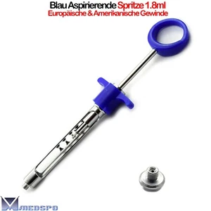 Zylinderampullen Aspirierende Injektion Spritze Zahnspritze Anästhesie Dental CE - Bild 1 von 4