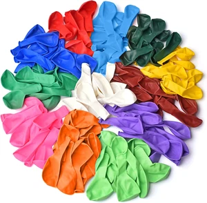 Assorted Thickened Latex Balloons, 120 PCS in Various Colors - Picture 1 of 6