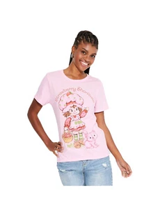 Strawberry Shortcake Pink Graphic T-Shirt - Picture 1 of 1