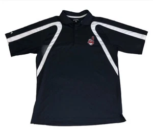 Antigua Chief Wahoo Cleveland Indians Polo Shirt MLB Size M - Picture 1 of 10