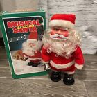 Santa Vintage rolls around sings and rings bell 9" Plays 3 Songs tested works