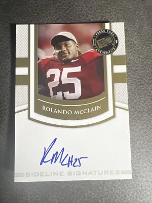 Rolando McClain Alabama Oakland, Dallas Sideline Signatures Rookie SS-RM - Image 1 of 2