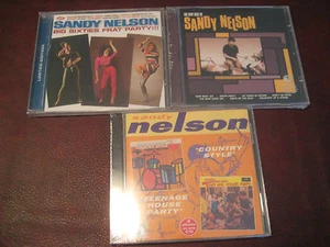 SANDY NELSON  THE VERY BEST OF +  TEENAGE HOUSE PARTY/COUNTRY STYLE + FRAT PARTY - Picture 1 of 1