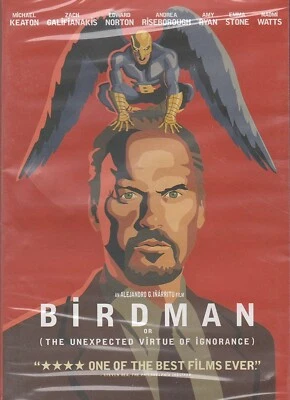 BIRDMAN or (The Unexpected Virtue of Ignorance)  2014 DVD Michael Keaton SEALED - Image 1 of 2