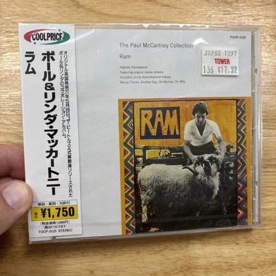 Paul & Linda McCartney: Ram (CD, 1995, EMI Japan Import) OBI - New - TOCP-3125 - Image 1 of 4