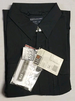 511 TACTICAL Short Sleeve Cotton Shirt 71153 Black Heavyweight  XXL 2XL - Image 1 of 4