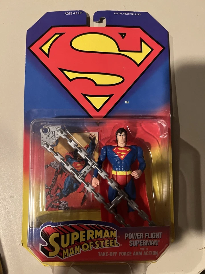 Kenner Power Flight 超人雕像 带起飞力臂动作 全新 — 第 1/1 张图片