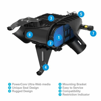 XLC200K PowerCore 4x4 Air Cleaner Kit for Toyota Landcruiser 4.5L 200 2007-21 - Image 1 of 4