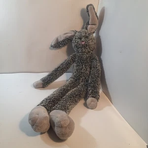 GUND Tallwater Babs Peluche Coniglietto Coniglio Nero Bianco 36354 Orecchie Posabili Imbottite A - Foto 1 di 6