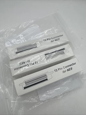 3 PCS NEW 72 PIN INSIDE CONNECTORS FOR NINTENDO NES - Image 1 of 3