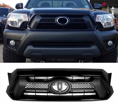 Parrilla negra brillante para parachoques delantero Toyota Tacoma 2012 2013 2014 2015 Foto 1 de 4