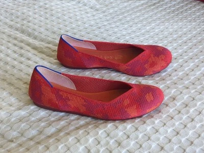 Rothy's Retired Botanicamo Ballet Flats Round Toe Camo Pink Purple Size 5.5 - Image 1 of 4