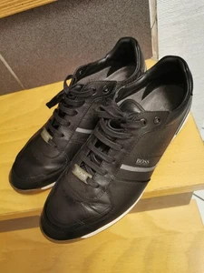 BOSS Herren Sneakers aus Leder Gummisohle Größe 44 - Bild 1 von 7
