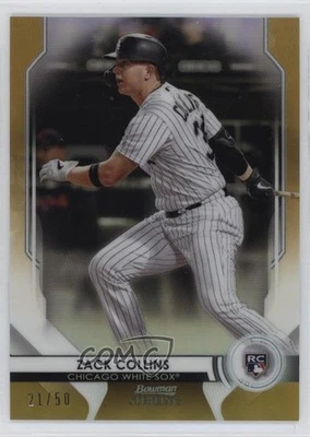 2020 Bowman Sterling Rookies Gold Refractor /50 Zack Collins #BSR-88 Rookie RC - Image 1 of 2