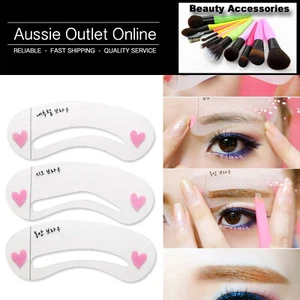 3 Styles Quality Eyebrow Stencil Shape Template Kit - Aussie Outlet Online NSW S - Picture 1 of 7