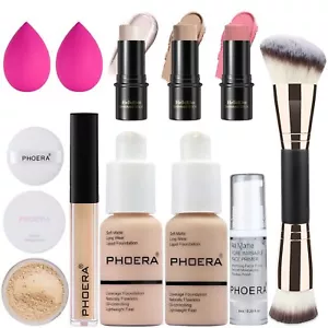 PHOERA Foundation3 PCS Contour Stick Makeup Kit Shades with Highlighter Stick... - Picture 1 of 7