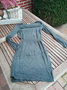 orsay süßes tailliertes Strick Stretchkleid Strickkleid Kleid grau S 34/36