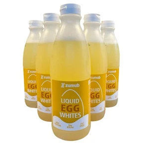 Zumub Flüssiges Eiklar (6x1000g) Reines Hühnereiweiß Protein Eiweiss Keto - Bild 1 von 7