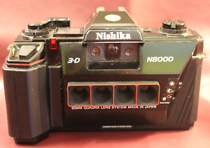 Nishika N8000 3-D Film Camera - 30MM Quadra Lens System - Tested & Working!