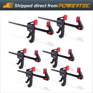 POWERTEC 71787 Quick Relwase Bar Clamp Set, 4pc 6 inch & 2pc 12 inch Bar Clamps - Picture 1 of 8