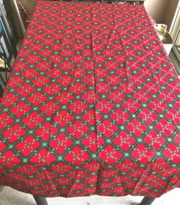 Weihnachten Esstischdecke, geometrisches Design, 90 x 43 Zoll, rot/grün Farben - Bild 1 von 4