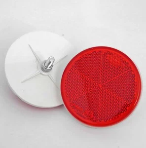 Reflectores circulares de 80 mm - Homologación ECE - Rojo - Pack de 2 - Imagen 1 de 1