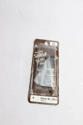 (4-Pk) Midwest Fastener Shelf Supports Plastic Brown 5mm 24510 - Image 1 of 3