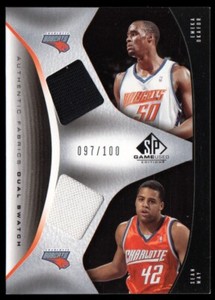 2006-07 SP Game Used Authentic Fabrics Dual OM Emeka Okafor/Sean May/100 - NM-MT