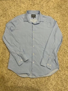Bonobos Shirt Mens L Slim Fit Dress Blue Long Sleeve Collared Button Up Top - Picture 1 of 6