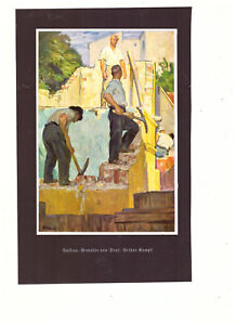 KAMPF Arthur -- AUFBAU   --- original alter Druck -  Illustration  1935