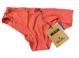 Woolly Women’s 95% Merino Wool Hipster Brief, Wild Rose Pink, Medium, 4 Pack - Picture 1 of 3
