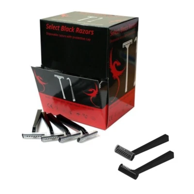 Unigloves Einweg Tattoo Rasierer - Select Black - Medical Prep - 10 100 1000