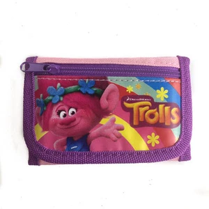 Cartera triple plegable fiesta de cumpleaños Dreamworks Trolls amapola niños niñas - Imagen 1 de 3