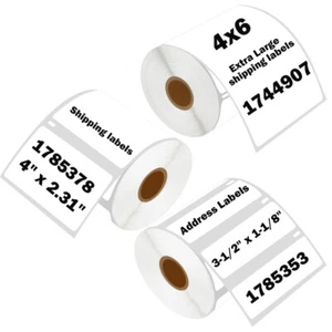 Packing Shipping Address Postage Thermal Labels 1744907 for DYMO LabelWriter 4XL - Picture 1 of 27