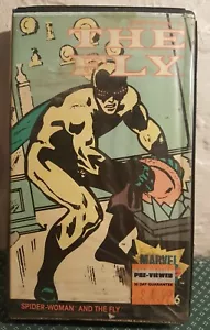 1985 Vintage Prisma The Fly Spider Woman Marvel VHS Cartoon Movie Clamshell - Bild 1 von 3