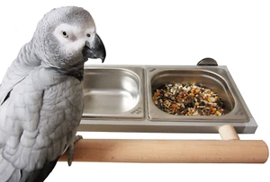 Papageien, Vögel,Futternapf, Futterbar, Futterschale,Edelstahl,Voliere, ZINKFREI - Bild 1 von 1